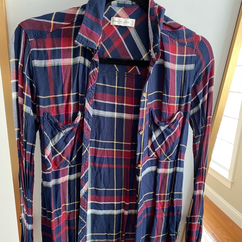Abercrombie and Fitch flannel patterned shirt